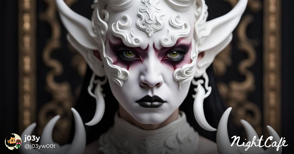 Power Rangers - Porcelain Oni with Goth Makeup