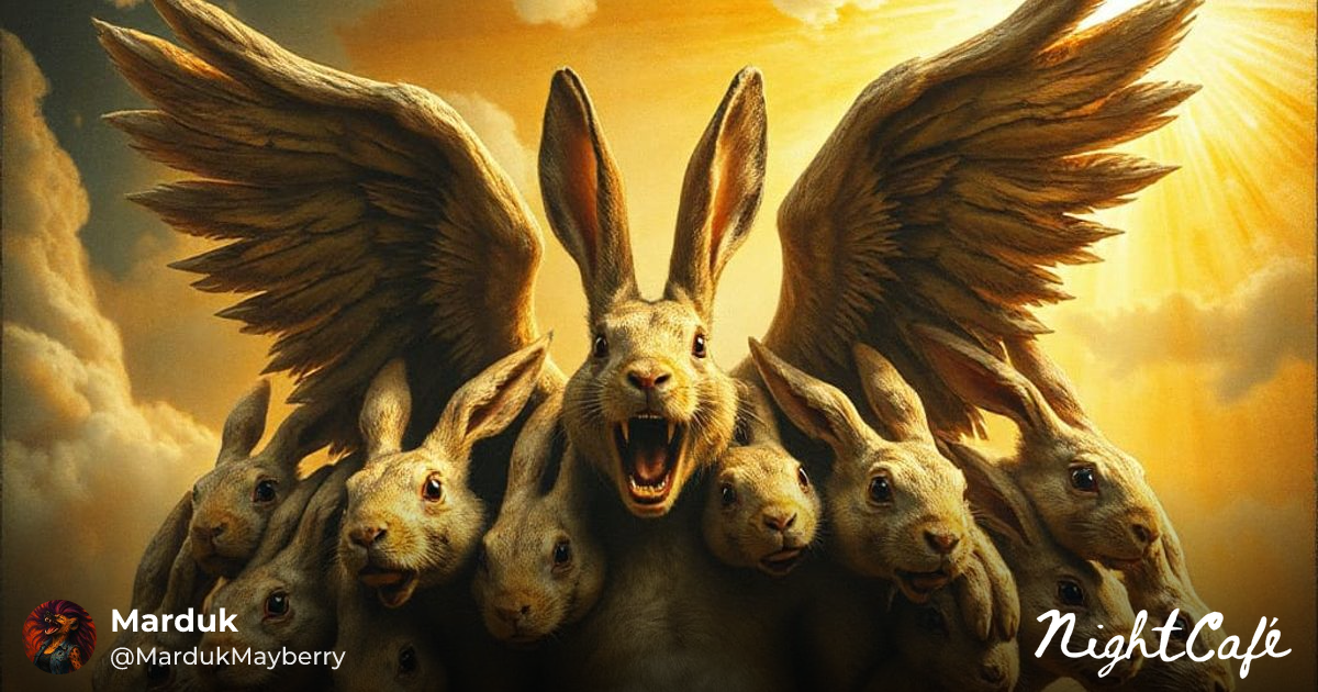 Biblically Accurate Rabbit - Biblical Angelic Rabbit Monster...