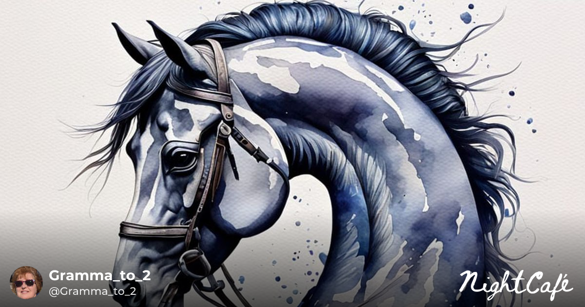 AI Fail! Prompt: Watercolor of horse shoe