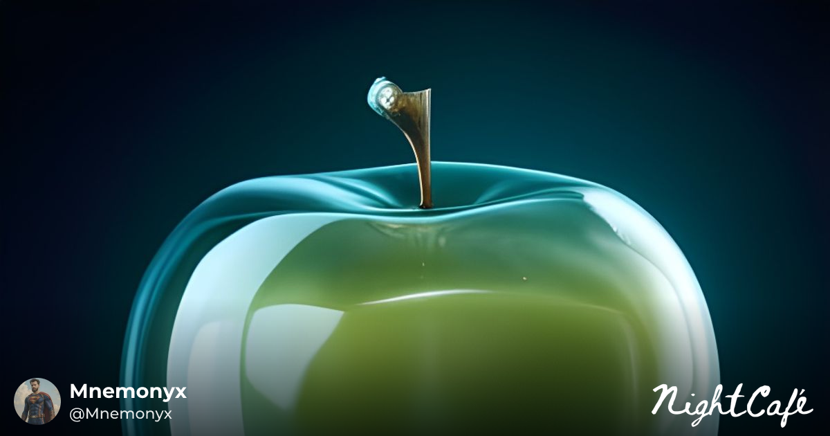 Translucent Apple - Hyperrealistic Glass Apple in Detailed ...