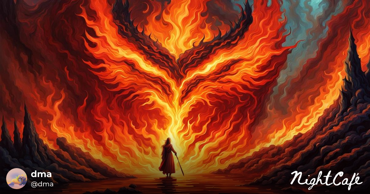 fire entity - Enigmatic Fire Entity in Modern Fantasy Style