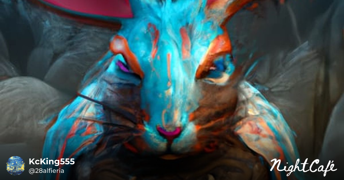 2 faced rabbit - Two-Faced Rabbit: Detailed Matte Painting