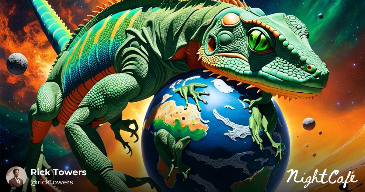 Predator of the Cosmos: The Emerald Lizard Seizes a Planet