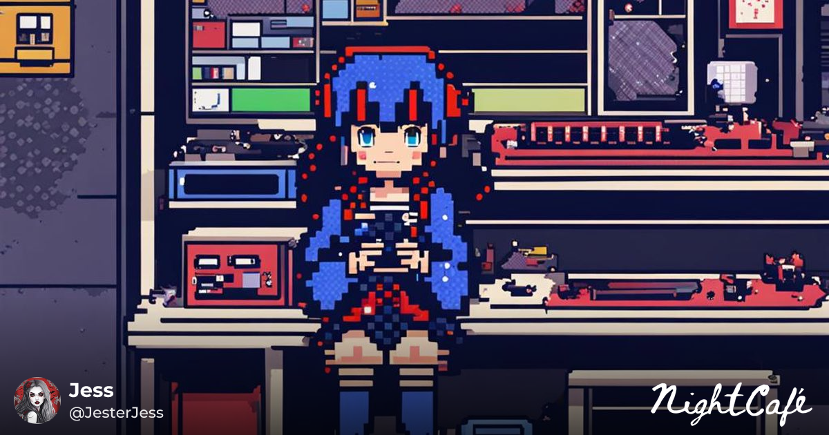 8bit anime girl - 8-Bit Anime Girl: Retro Gaming Style