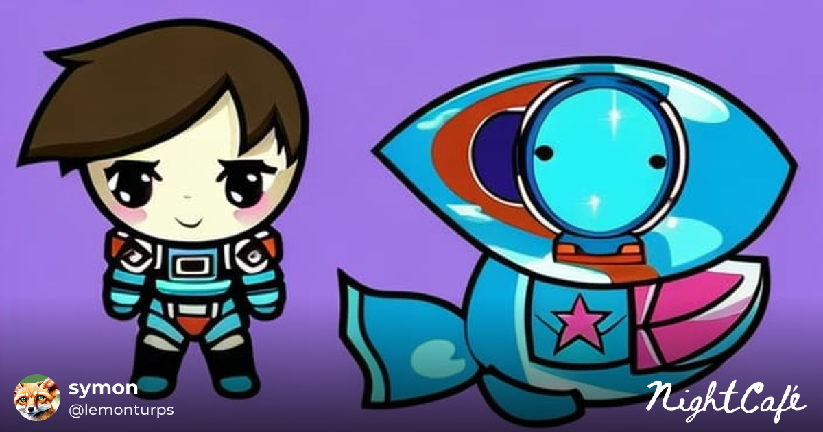 cute kawaii chibi spaceman - Cute Kawaii Chibi Spaceman Ill...