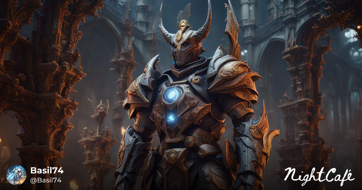 Tech knight - Tech Knight in Detailed Matte Painting