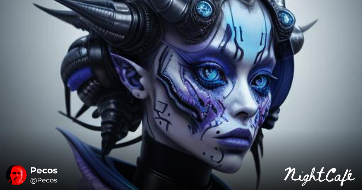 Female demon android alien