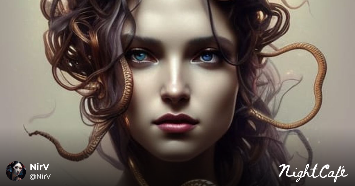 A Hint Of Medusa Medusa Whispering Portrait In Artgerm Sty