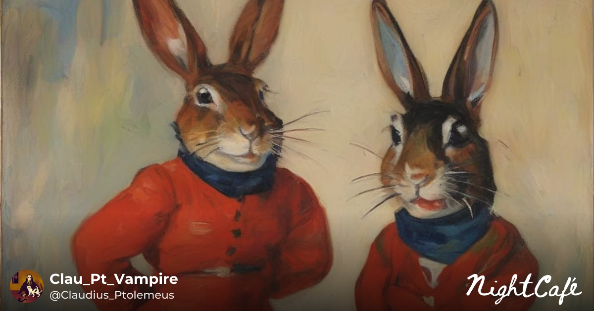 A Playful Rogue Rabbit in Fauvist Style - AI Art