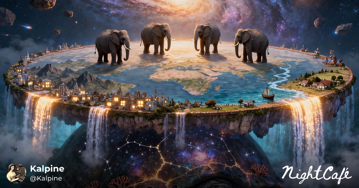 Cosmic turtle - Cosmic Turtle Carrying the Discworld