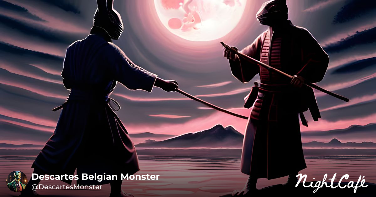 Iaido Samurai Rabbits Facing Off - Iaido Samurai Rabbits Fa...