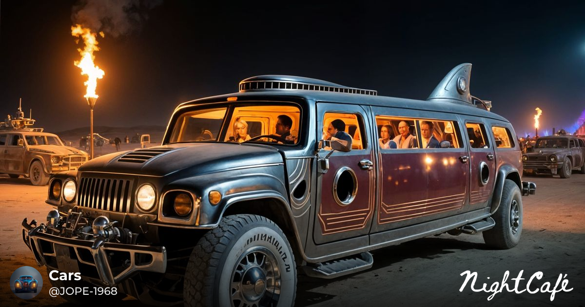 Hyper-modified Humvee 05 - Steampunk Humvee at Future Burnin...