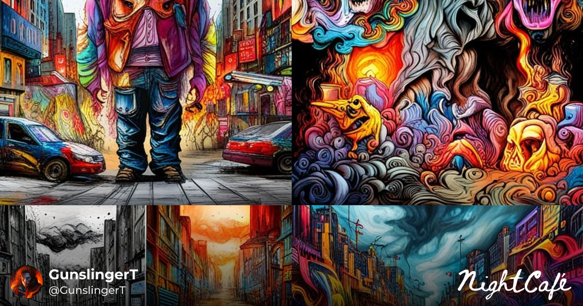 Collage of Colorful Apocalypse - Colorful Apocalyptic Collag...
