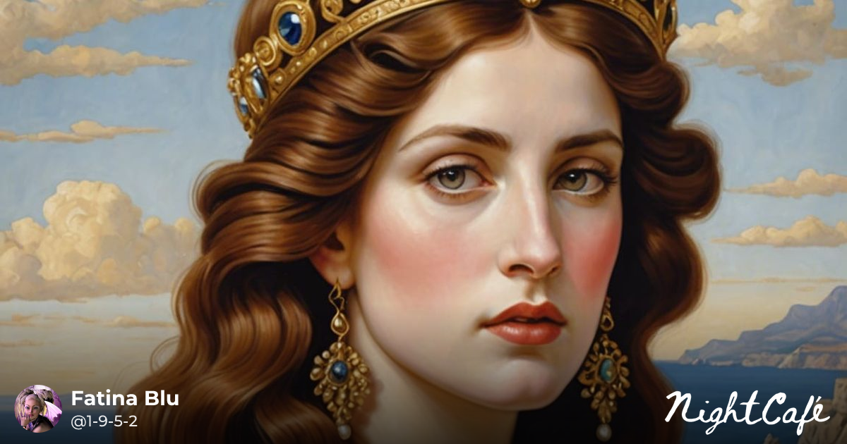 Pre-Raphaelite Lady of Ancient Greece Painting - AI Art