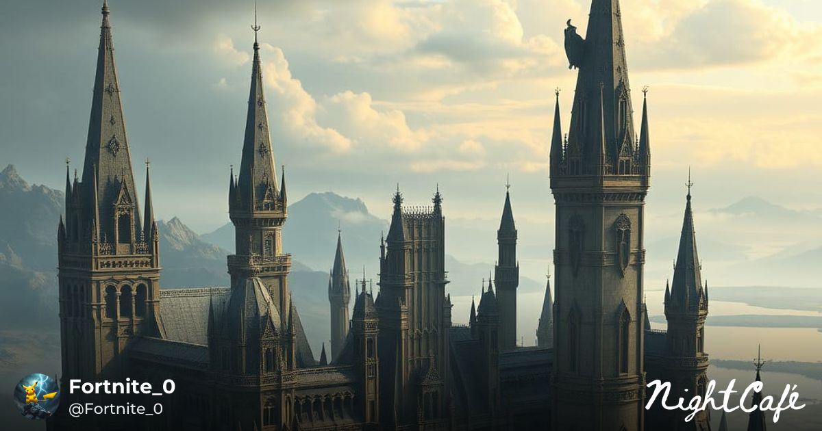 Colossal mega castle - Majestic Mega Castle Amidst a Dreaml...