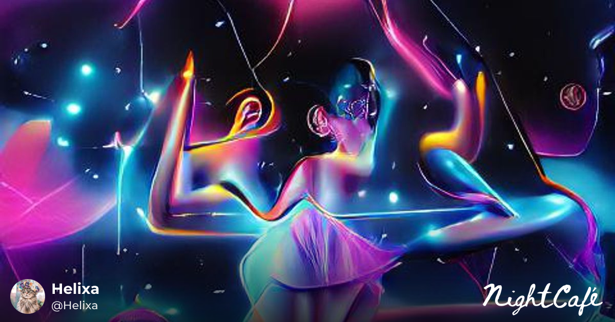 ballerina dances 8k resolution holographic astral cosmic illustration ...