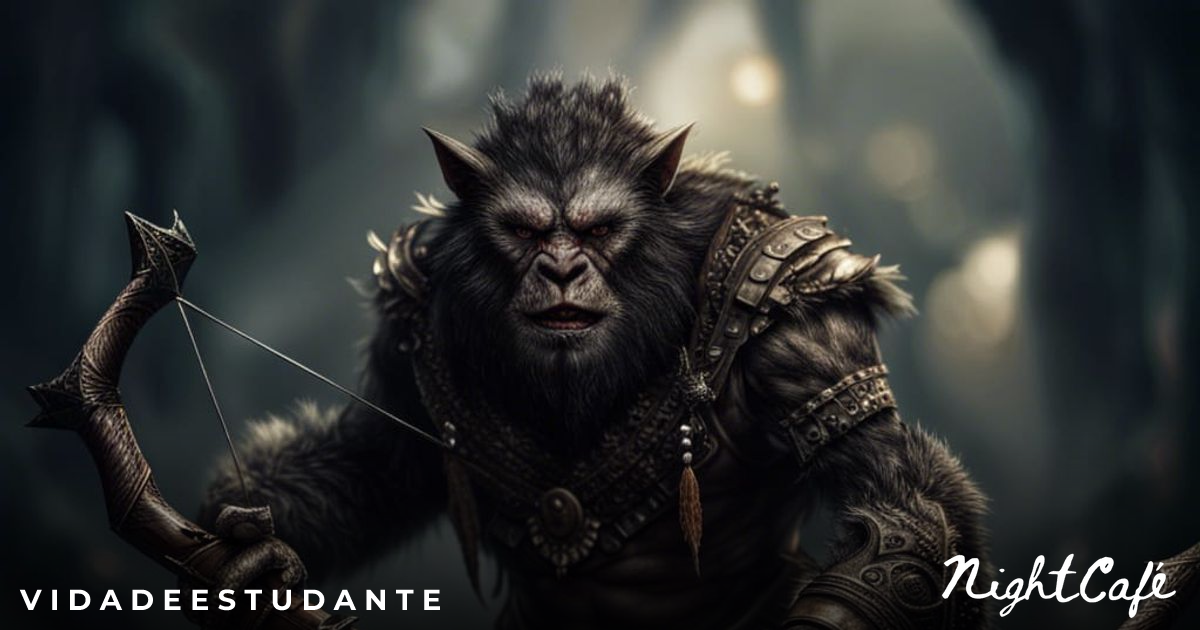 Hyperrealistic Bugbear with Bow in Cinematic Style - AI Art