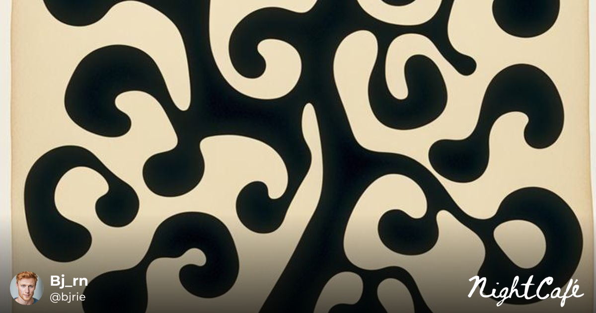 Tree by Hans Arp - Abstract Biomorphic Tree in Dadaist Style
