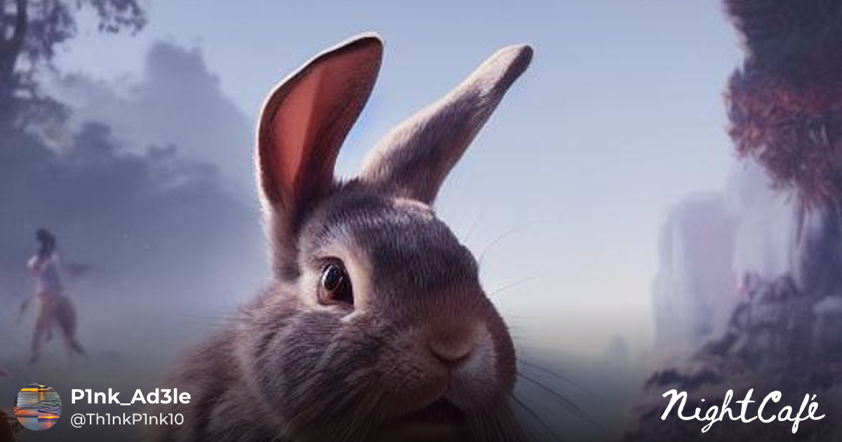 Rabbit (A.D) - Fantastical Rabbit in Detailed Matte Painting