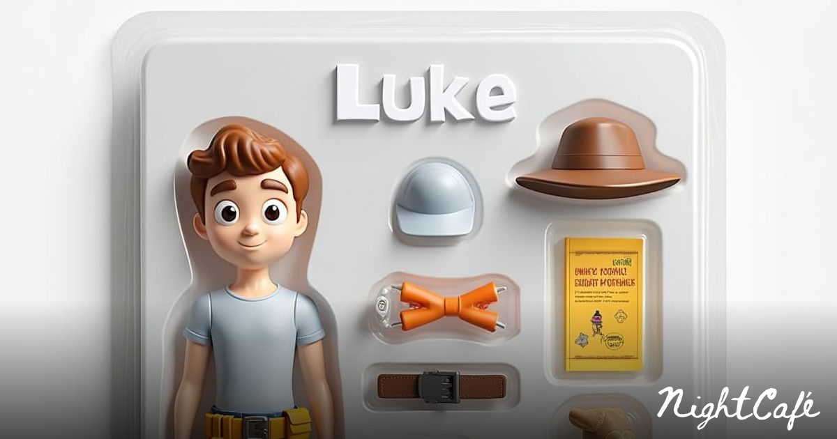 Minimalist Action Figure Packaging Design Featurin... - AI Art
