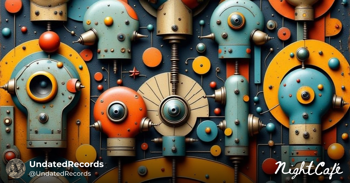 Robot panels - Art Deco Dieselpunk Robot Panel Masterpiece