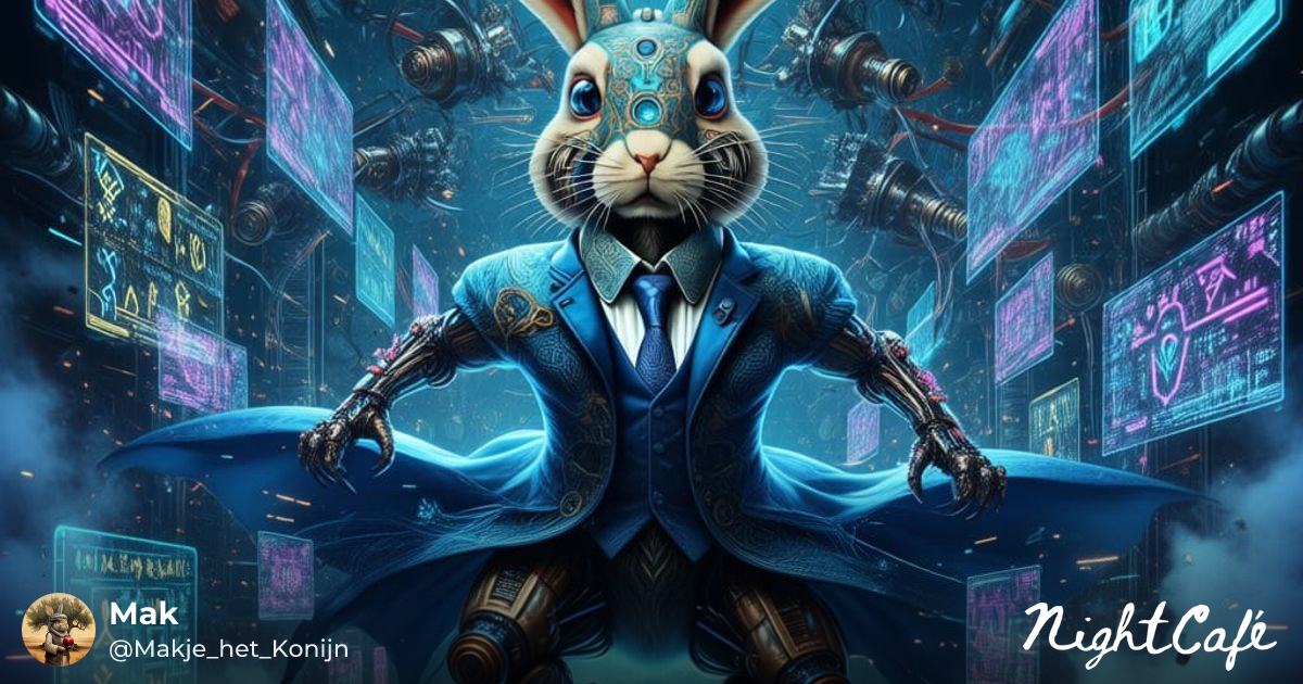 The Jacked Rabbit | Techno rabbit / maximalist action scene (SDXL1.0 ...