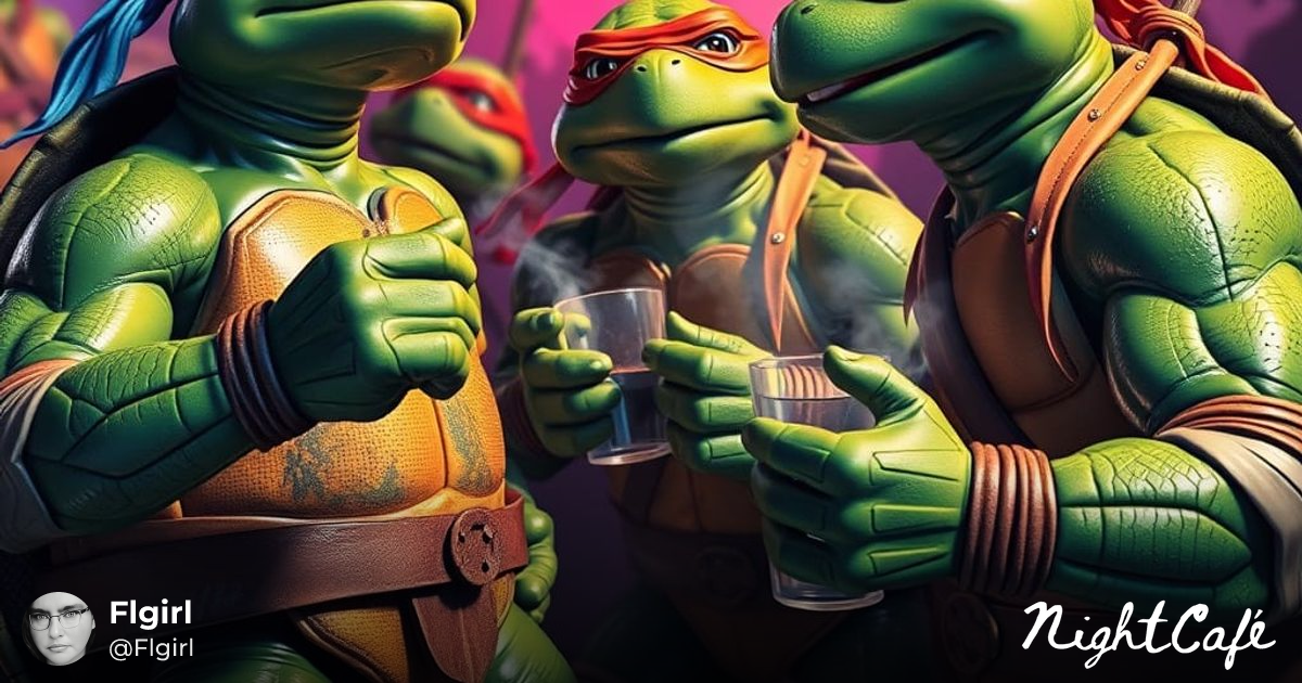 Ninja turtles at a Rave - Teenage Mutant Ninja Turtles in a ...