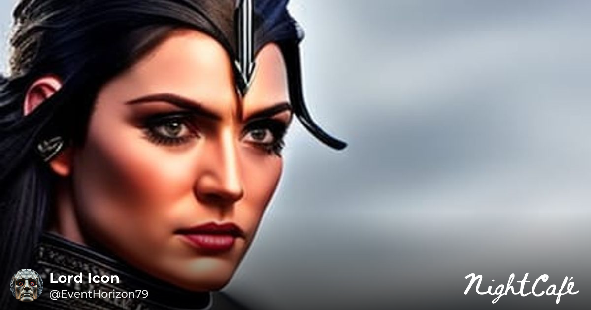 Septra - Radiant Viking Warrior Woman Portrait in 8k