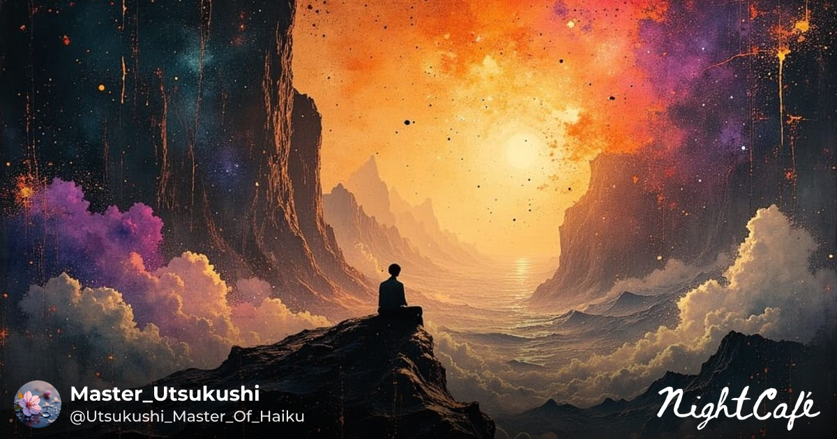 #0018 - Cosmic Nebula Reflecting a Contemplative Mind