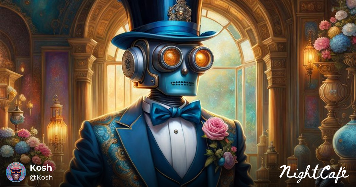 Robot Butler - Hyperrealistic Robot Butler in Wonderland