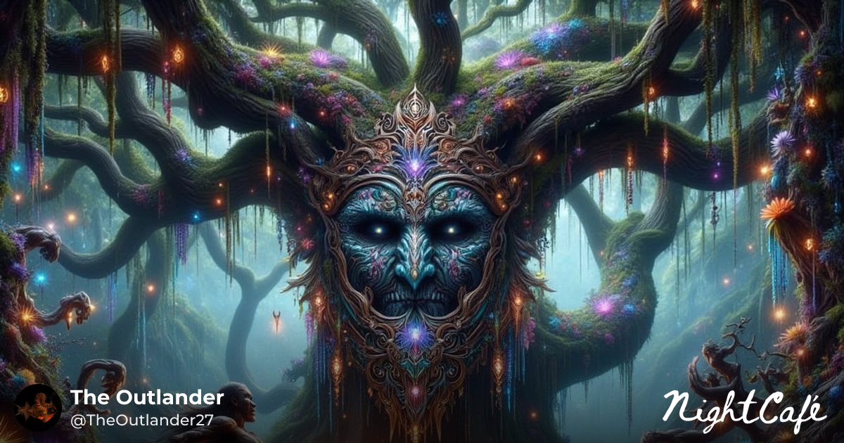 The Offering - Enchanted Treant Guardian in Mystic Forest