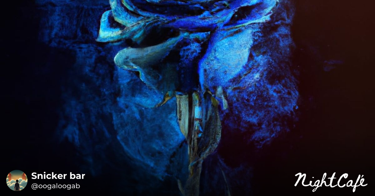 Blue blood stained rose - Blood-Stained Blue Rose in Art Nou...