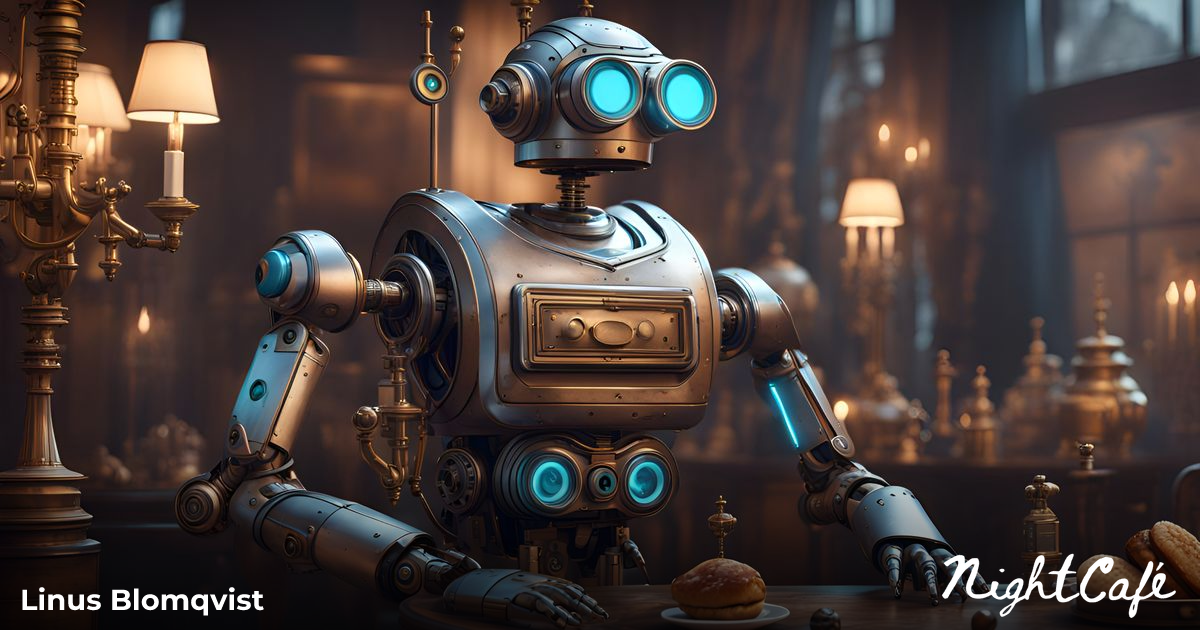 Robot butler - Humanoid Robot Butler: Detailed Matte Paintin...