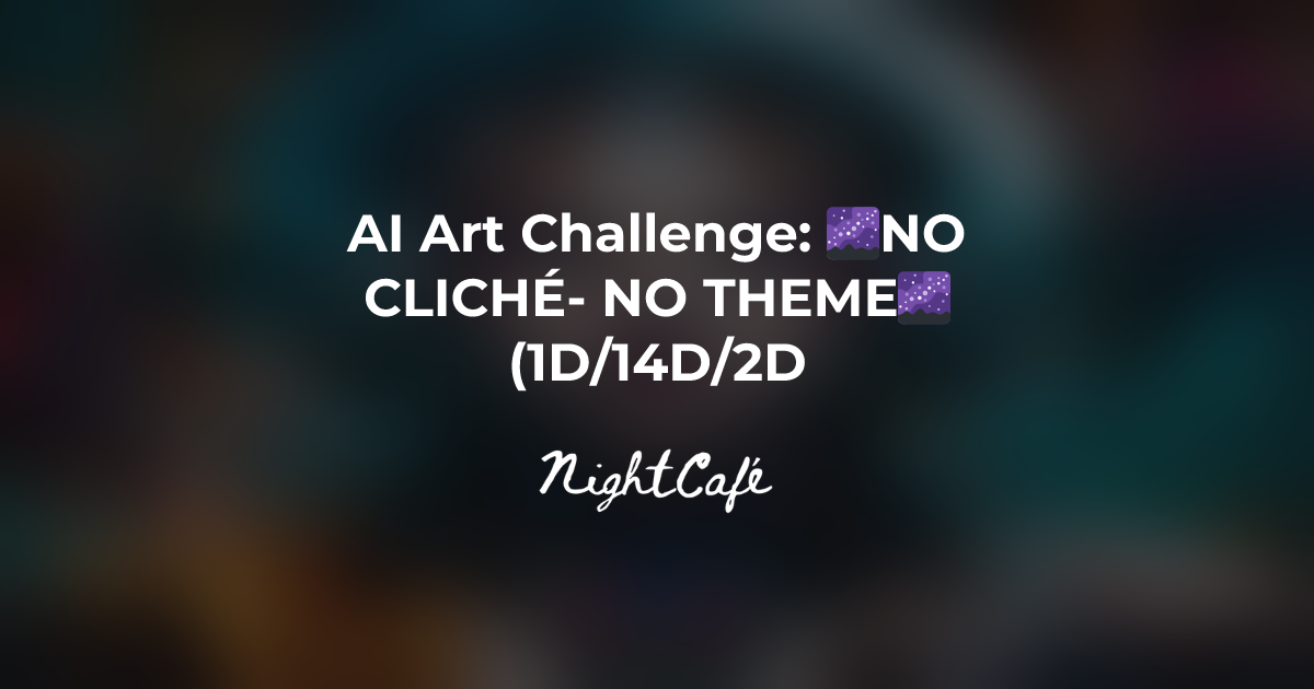 Challenge Results for 🌌NO CLICHÉ- NO THEME🌌(1D/14D/2D) - NightCafe