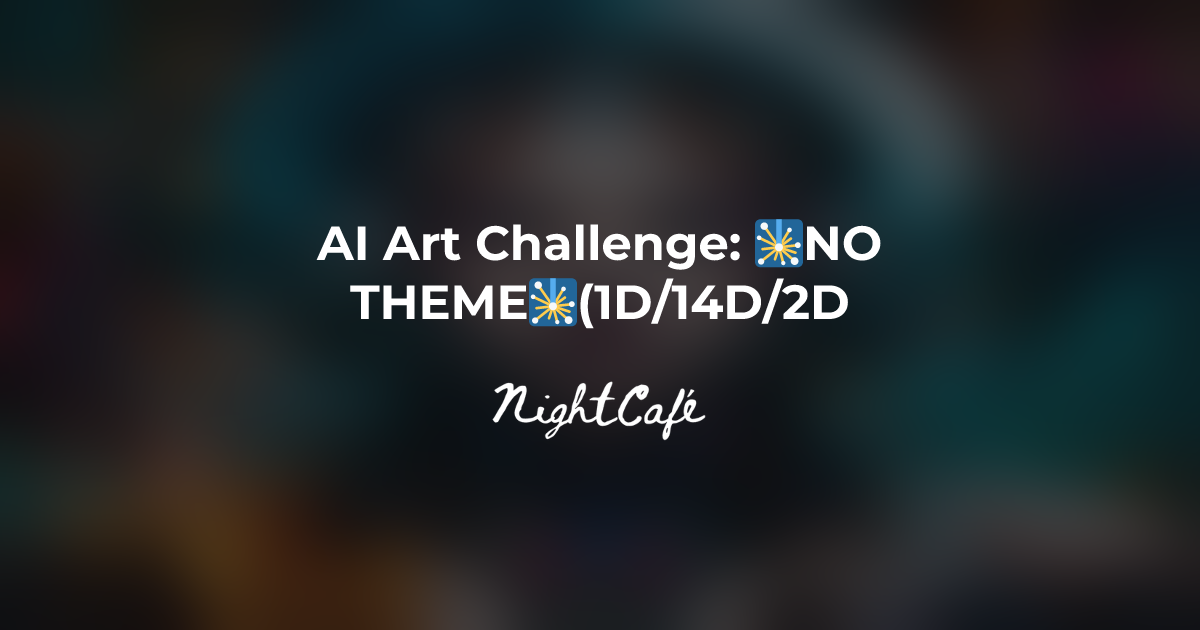 Challenge Results for 🎇NO THEME🎇(1D/14D/2D) - NightCafe
